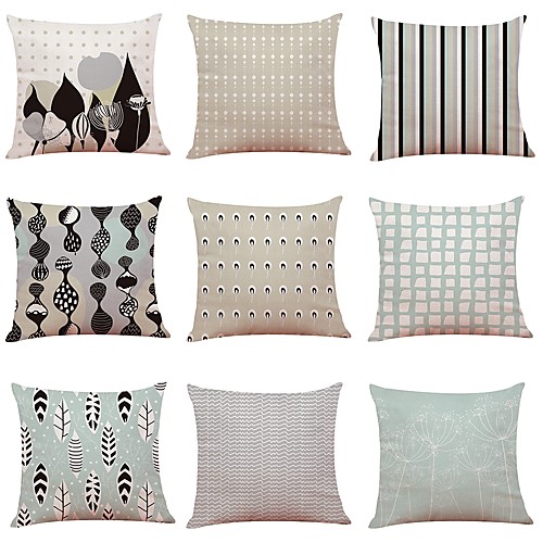 9 pcs Linen Pillow Cover, Floral Special Design Geometric Pattern New Arrival European Style
9 pcs Linen Pillow Cover, Floral Special Design Geometric Pattern New Arrival European Style