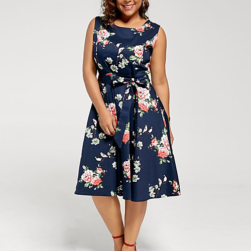 Women's Kentucky Derby Plus Size Going out A Line Dress - Floral Print Summer Blue White XXXL XXXXL XXXXXL
Women's Kentucky Derby Plus Size Going out A Line Dress - Floral Print Summer Blue White XXXL XXXXL XXXXXL