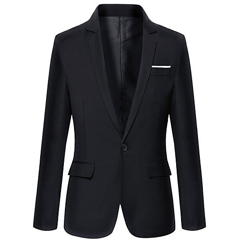 Men's Daily Basic Fall Regular Blazer, Solid Colored Shirt Collar Long Sleeve Polyester Wine / Light Blue / Khaki XXXXL / XXXXXL / XXXXXXL
Men's Daily Basic Fall Regular Blazer, Solid Colored Shirt Collar Long Sleeve Polyester Wine / Light Blue / Khaki XXXXL / XXXXXL / XXXXXXL