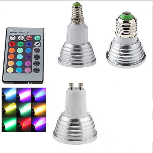 1шт 3 W Точечное LED освещение 300 lm E14 GU10 E26 / E27 1 Светодиодные бусины SMD Диммируемая На пульте управления Декоративная RGB 85-265 V
1шт 3 W Точечное LED освещение 300 lm E14 GU10 E26 / E27 1 Светодиодные бусины SMD Диммируемая На пульте управления Декоративная RGB 85-265 V