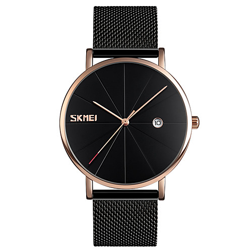 SKMEI Men's Dress Watch Wrist Watch Quartz Stainless Steel Black / Silver 30 m Water Resistant / Waterproof Calendar / date / day Creative Analog Fashion Minimalist - Silver Blue Black / Rose Gold
SKMEI Men's Dress Watch Wrist Watch Quartz Stainless Steel Black / Silver 30 m Water Resistant / Waterproof Calendar / date / day Creative Analog Fashion Minimalist - Silver Blue Black / Rose Gold
