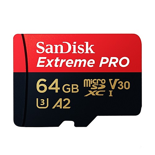 

SanDisk 64 Гб Карточка TF Micro SD карты карта памяти Class10 / V30 Extreme Pro A2 U3 4K