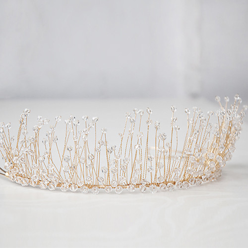 Coppery / Beads Tiaras / Headpiece with Beading / Scattered Crystals Style / Metallic 1 Piece Wedding / Party / Evening Headpiece
Coppery / Beads Tiaras / Headpiece with Beading / Scattered Crystals Style / Metallic 1 Piece Wedding / Party / Evening Headpiece