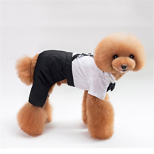 Dogs Tuxedo Dog Clothes Black / White Costume Poly / Cotton Blend Simple Party M L XL
Dogs Tuxedo Dog Clothes Black / White Costume Poly / Cotton Blend Simple Party M L XL