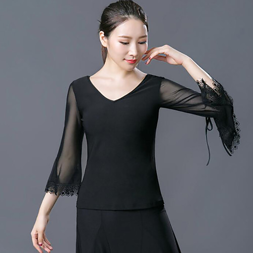 Ballroom Dance Tops Women's Training / Performance Polyester Bandage 3/4 Length Sleeve Top
Ballroom Dance Tops Women's Training / Performance Polyester Bandage 3/4 Length Sleeve Top