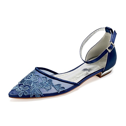 Women's Satin / Mesh Fall / Spring & Summer Sweet / British Wedding Shoes Flat Heel Pointed Toe Rhinestone / Satin Flower / Sparkling Glitter Dark Blue / Champagne / Ivory / Party & Evening
Women's Satin / Mesh Fall / Spring & Summer Sweet / British Wedding Shoes Flat Heel Pointed Toe Rhinestone / Satin Flower / Sparkling Glitter Dark Blue / Champagne / Ivory / Party & Evening
