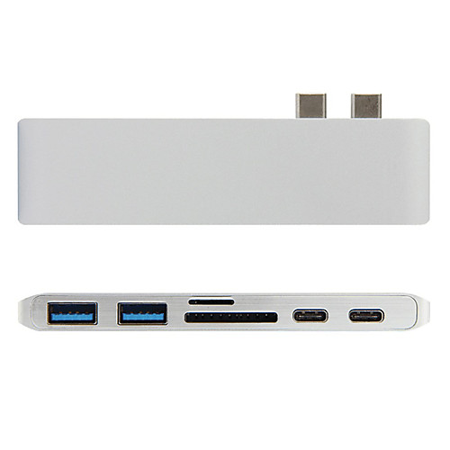 Type-C Адаптер USB-кабеля Все в одном Адаптер Назначение Macbook / MacBook Air / MacBook Pro 0 cm Назначение Алюминий
Type-C Адаптер USB-кабеля Все в одном Адаптер Назначение Macbook / MacBook Air / MacBook Pro 0 cm Назначение Алюминий