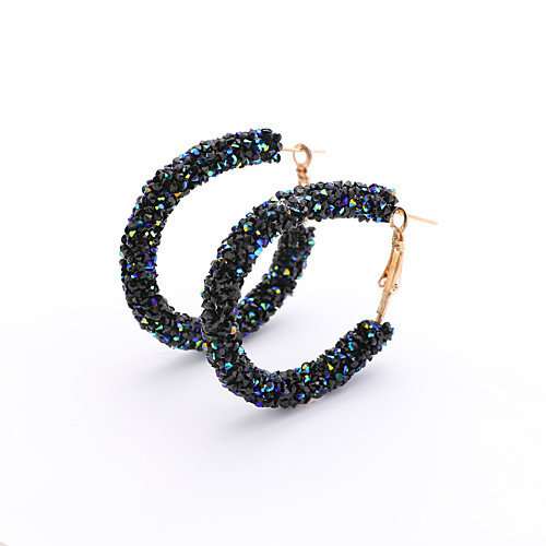 Women's Hoop Earrings Simple European Modern Earrings Jewelry White / Black / Dark Blue For Causal Club Bar 1 Pair
Women's Hoop Earrings Simple European Modern Earrings Jewelry White / Black / Dark Blue For Causal Club Bar 1 Pair