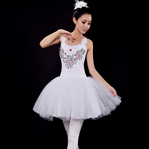 Ballet Dresses Women's Training / Performance Polyester / Mesh Feathers / Fur / Crystals / Rhinestones / Paillette Sleeveless Dress
Ballet Dresses Women's Training / Performance Polyester / Mesh Feathers / Fur / Crystals / Rhinestones / Paillette Sleeveless Dress