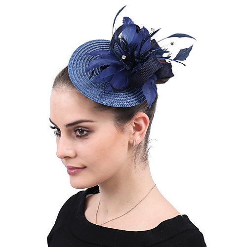 Polyester / PPABS / Artificial feather Fascinators / Flowers / Headdress with Feather / Flower 1 Piece Wedding / Party / Evening Headpiece
Polyester / PPABS / Artificial feather Fascinators / Flowers / Headdress with Feather / Flower 1 Piece Wedding / Party / Evening Headpiece