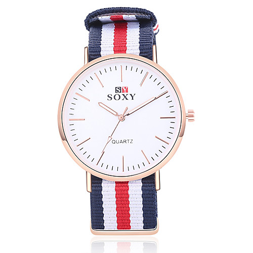 Women's Sport Watch Dress Watch Wrist Watch Quartz Stainless Steel Nylon Khaki / Rose / Ink Blue Casual Watch Lovely Analog Casual Word Watch - White Red Khaki One Year Battery Life
Women's Sport Watch Dress Watch Wrist Watch Quartz Stainless Steel Nylon Khaki / Rose / Ink Blue Casual Watch Lovely Analog Casual Word Watch - White Red Khaki One Year Battery Life