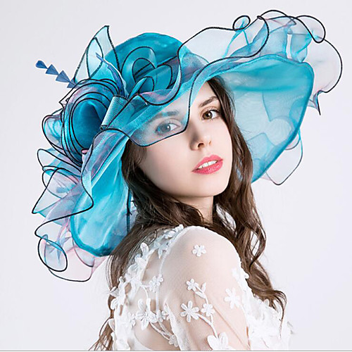 Organza Headwear with Flower / Ruffle 1 Piece Wedding / Sports & Outdoor Headpiece
Organza Headwear with Flower / Ruffle 1 Piece Wedding / Sports & Outdoor Headpiece