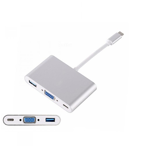 OTG / DP / VGA Адаптер USB-кабеля Все в одном Адаптер Назначение Macbook 20 cm Назначение Пластиковые & Металл / ABS PC
OTG / DP / VGA Адаптер USB-кабеля Все в одном Адаптер Назначение Macbook 20 cm Назначение Пластиковые & Металл / ABS PC
