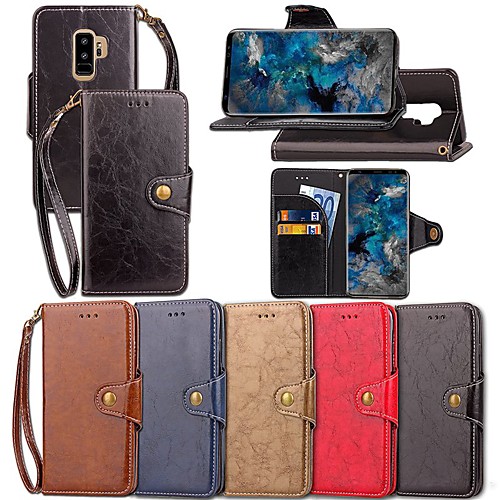 Case For Samsung Galaxy S9 Plus / S8 Plus Wallet / Card Holder / with Stand Full Body Cases Solid Colored Hard PU Leather for S9 / S9 Plus / S8 Plus
Case For Samsung Galaxy S9 Plus / S8 Plus Wallet / Card Holder / with Stand Full Body Cases Solid Colored Hard PU Leather for S9 / S9 Plus / S8 Plus