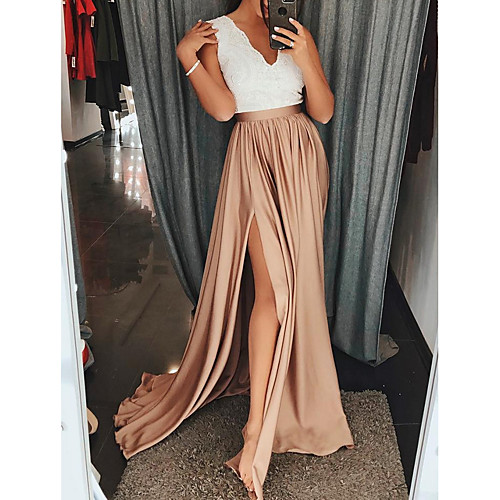 Women's Maxi Slim Swing Dress Lace Ruffle Fashion V Neck Spring Gold Silver M L XL
Women's Maxi Slim Swing Dress Lace Ruffle Fashion V Neck Spring Gold Silver M L XL