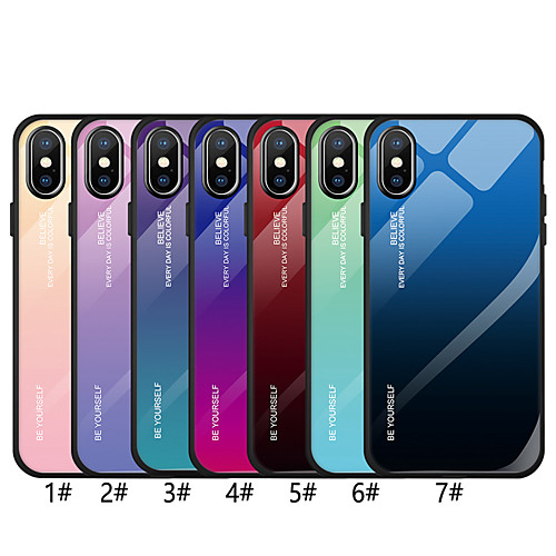 Кейс для Назначение Apple iPhone XR / iPhone XS Max Ультратонкий Кейс на заднюю панель Градиент цвета Твердый Закаленное стекло для iPhone XS / iPhone XR / iPhone XS Max
Кейс для Назначение Apple iPhone XR / iPhone XS Max Ультратонкий Кейс на заднюю панель Градиент цвета Твердый Закаленное стекло для iPhone XS / iPhone XR / iPhone XS Max