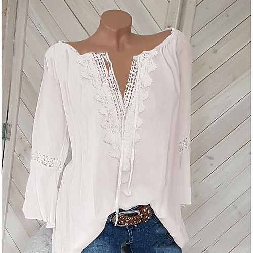 2019 New Arrival T-shirts Women's T-shirt - Solid Colored White Camisas Mujer Chemise Femme XXXL
2019 New Arrival T-shirts Women's T-shirt - Solid Colored White Camisas Mujer Chemise Femme XXXL
