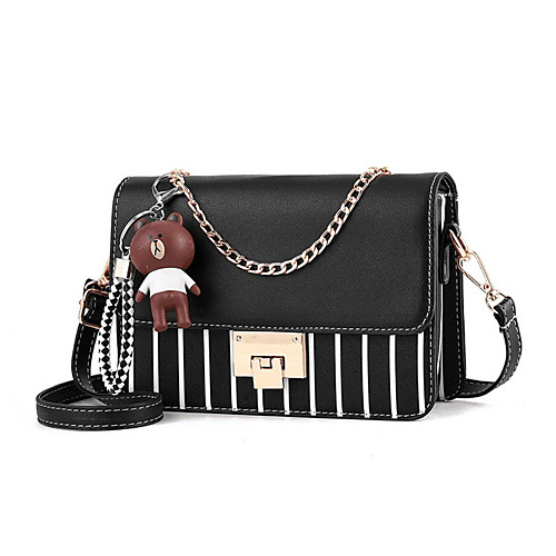 Women's PU Crossbody Bag Lattice Black / Black / White / White / Fall & Winter
Women's PU Crossbody Bag Lattice Black / Black / White / White / Fall & Winter