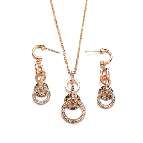 Жен. Цирконий Двухцветные Комплект ювелирных изделий Простой, Винтаж, европейский, Элегантный стиль Включают Серьги-слезки Ожерелья с подвесками Золотой Назначение / 3шт
Жен. Цирконий Двухцветные Комплект ювелирных изделий Простой, Винтаж, европейский, Элегантный стиль Включают Серьги-слезки Ожерелья с подвесками Золотой Назначение / 3шт