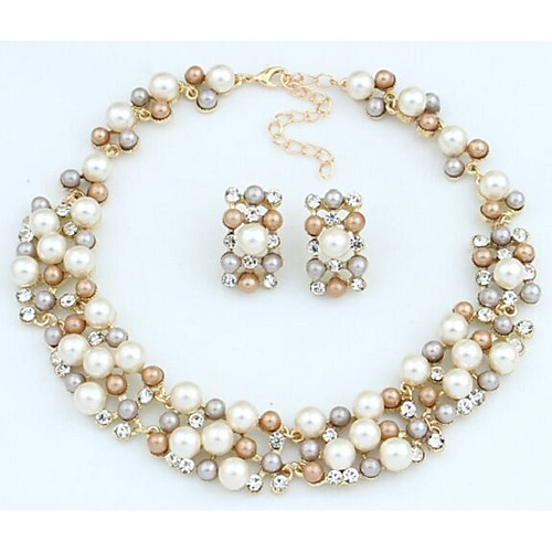 Women's Bridal Jewelry Sets Precious Sweet Birthstones Imitation Pearl Earrings Jewelry White / Brown For Party Festival 1 set
Women's Bridal Jewelry Sets Precious Sweet Birthstones Imitation Pearl Earrings Jewelry White / Brown For Party Festival 1 set