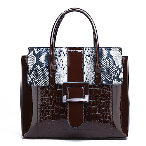 Women's Buttons Patent Leather Tote Crocodile Red / Purple / Brown / Snakeskin / Fall & Winter
Women's Buttons Patent Leather Tote Crocodile Red / Purple / Brown / Snakeskin / Fall & Winter