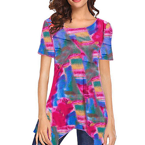 2019 New Arrival T-shirts Women's Slim T-shirt - Geometric Red Camisas Mujer Chemise Femme XXXL
2019 New Arrival T-shirts Women's Slim T-shirt - Geometric Red Camisas Mujer Chemise Femme XXXL