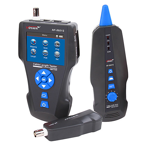 nf-8601s многофункциональный кабельный тестер для RJ45 RJ11 BNC и металлический кабель длина / трассировка и PoE&усилитель; пинг тестирование
nf-8601s многофункциональный кабельный тестер для RJ45 RJ11 BNC и металлический кабель длина / трассировка и PoE&усилитель; пинг тестирование