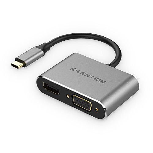 LENTION CB-TP-C51sHV USB 3.0 Тип C to HDMI 2.0 / VGA USB-концентратор 2 Порты Высокая скорость
LENTION CB-TP-C51sHV USB 3.0 Тип C to HDMI 2.0 / VGA USB-концентратор 2 Порты Высокая скорость