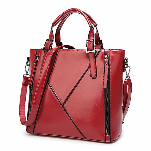 Women's Zipper PU(Polyurethane) / PU Tote Black / Brown / Wine / Fall & Winter
Women's Zipper PU(Polyurethane) / PU Tote Black / Brown / Wine / Fall & Winter
