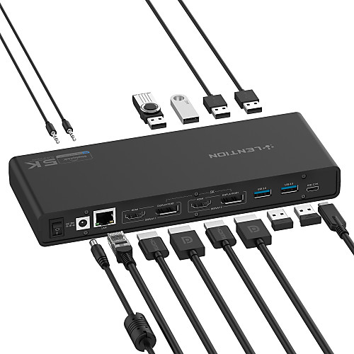 LENTION CB-TP-D92HDEAM-BLK USB 3.0 Тип C to HDMI 2.0 / DisplayPort / 3,5 мм аудио разъем / USB 3.0 / USB 3.0 Тип C USB-концентратор 14 Порты Высокая скорость / с независимыми переключателями
LENTION CB-TP-D92HDEAM-BLK USB 3.0 Тип C to HDMI 2.0 / DisplayPort / 3,5 мм аудио разъем / USB 3.0 / USB 3.0 Тип C USB-концентратор 14 Порты Высокая скорость / с независимыми переключателями