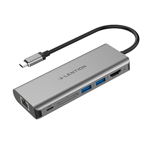 LENTION CB-TP-C68 USB 3.0 Тип C to HDMI 2.0 / Thunderbolt / USB 3.0 / RJ45 / SD-карта USB-концентратор 6 Порты Высокая скорость / Функция поддержки питания
LENTION CB-TP-C68 USB 3.0 Тип C to HDMI 2.0 / Thunderbolt / USB 3.0 / RJ45 / SD-карта USB-концентратор 6 Порты Высокая скорость / Функция поддержки питания