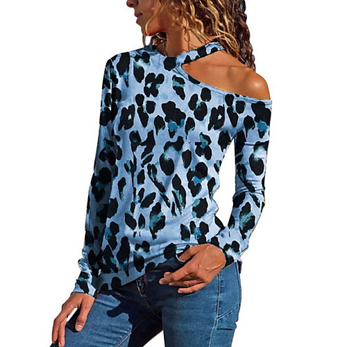 Women's T-shirt - Leopard Fashion / Print / One Shoulder Red / Spring / Summer / Fall / Winter
Women's T-shirt - Leopard Fashion / Print / One Shoulder Red / Spring / Summer / Fall / Winter