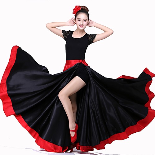 Latin Dance Bottoms / Flamenco Women's Performance Matte Satin Hook & Loop Natural Skirts
Latin Dance Bottoms / Flamenco Women's Performance Matte Satin Hook & Loop Natural Skirts