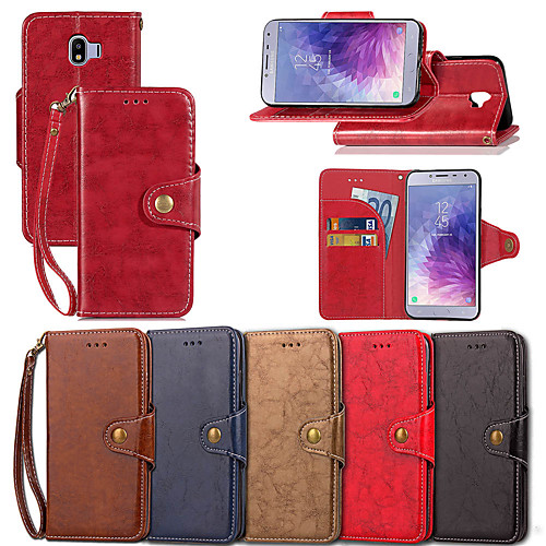 Case For Samsung Galaxy J6 / J4 Wallet / Card Holder / with Stand Full Body Cases Solid Colored Hard PU Leather for J7 (2018) / J7 (2016) / J7
Case For Samsung Galaxy J6 / J4 Wallet / Card Holder / with Stand Full Body Cases Solid Colored Hard PU Leather for J7 (2018) / J7 (2016) / J7