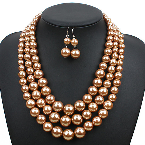 Women's Necklace Earrings Pearl Necklace Geometrical U Shape Simple Sweet Fashion Cute Elegant Imitation Pearl Earrings Jewelry Light Black / Red / Champagne For Wedding Party Daily Club Festival 1
Women's Necklace Earrings Pearl Necklace Geometrical U Shape Simple Sweet Fashion Cute Elegant Imitation Pearl Earrings Jewelry Light Black / Red / Champagne For Wedding Party Daily Club Festival 1