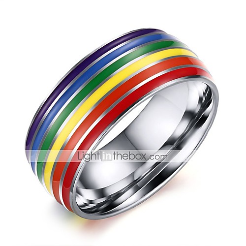 Муж. Жен. Кольцо Нержавеющая сталь Радужный Цветной Модные кольца Бижутерия Серебряный Назначение Свадьба Для вечеринок Обручение Повседневные Для клуба 
Муж. Жен. Кольцо Нержавеющая сталь Радужный Цветной Модные кольца Бижутерия Серебряный Назначение Свадьба Для вечеринок Обручение Повседневные Для клуба