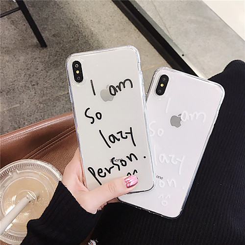 чехол для apple iphone xr / iphone xs max шаблон / прозрачная задняя крышка слово / фраза мягкое тпу для iphone x / xs / 6/6 plus / 6s / 6s plus / 7/7 plus / 8/8 plus
чехол для apple iphone xr / iphone xs max шаблон / прозрачная задняя крышка слово / фраза мягкое тпу для iphone x / xs / 6/6 plus / 6s / 6s plus / 7/7 plus / 8/8 plus