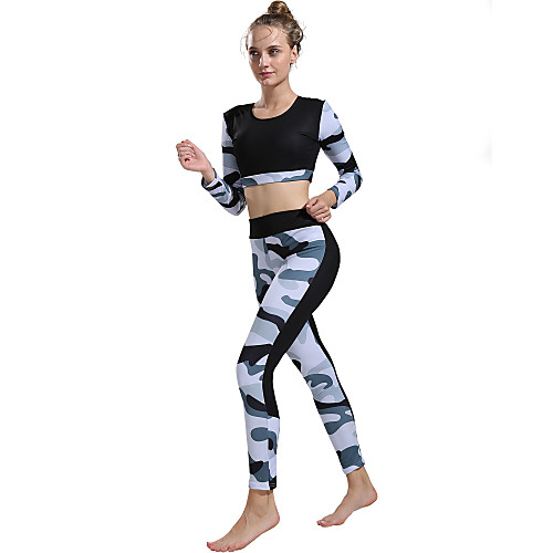 Activewear Outfits / Yoga Women's Training / Performance Elastic / Elastane / Polyster Pattern / Print Natural Top / Pants
Activewear Outfits / Yoga Women's Training / Performance Elastic / Elastane / Polyster Pattern / Print Natural Top / Pants