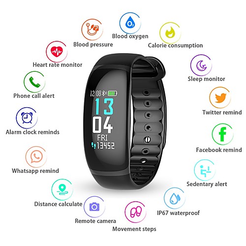 KUPENG B70 Smart Bracelet Smartwatch Android iOS Bluetooth Smart Sports Waterproof Heart Rate Monitor Blood Pressure Measurement Pedometer Call Reminder Activity Tracker Sleep Tracker Sedentary
KUPENG B70 Smart Bracelet Smartwatch Android iOS Bluetooth Smart Sports Waterproof Heart Rate Monitor Blood Pressure Measurement Pedometer Call Reminder Activity Tracker Sleep Tracker Sedentary