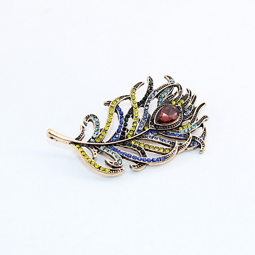 

Women's Brooches Peacock Vintage Fashion Brooch Jewelry Bronze For Gift Daily