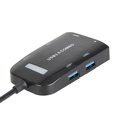 

Unestech DSZD5115-K683 USB 3.0 Type C to USB 3.0 / SD Card / TF Card USB Hub 6 Ports High Speed / LED Indicator / with Card Reader(s) / OTG
