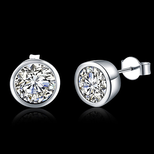 Women's Classic Stud Earrings Silver Plated Earrings Stylish Simple Jewelry Silver For Daily Work 1 Pair
Women's Classic Stud Earrings Silver Plated Earrings Stylish Simple Jewelry Silver For Daily Work 1 Pair