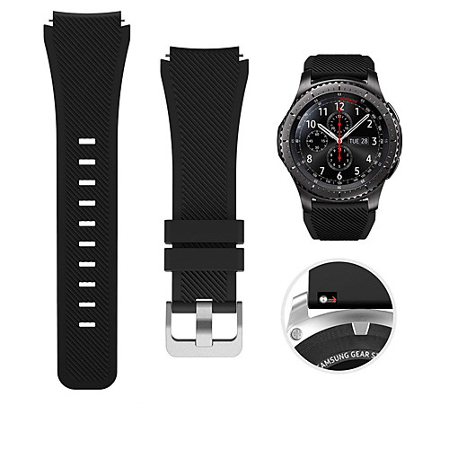Watch Band for Gear S3 Frontier / Gear S3 Classic / Samsung Galaxy Watch 46 Samsung Galaxy Sport Band / Classic Buckle Silicone Wrist Strap
Watch Band for Gear S3 Frontier / Gear S3 Classic / Samsung Galaxy Watch 46 Samsung Galaxy Sport Band / Classic Buckle Silicone Wrist Strap