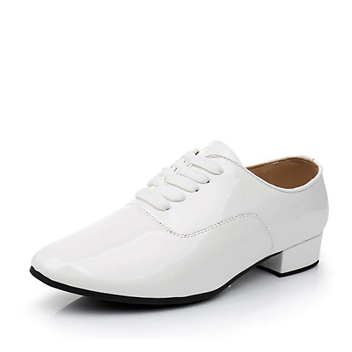 Men's Dance Shoes Faux Leather Modern Shoes Heel Thick Heel Customizable White / Black / Performance
Men's Dance Shoes Faux Leather Modern Shoes Heel Thick Heel Customizable White / Black / Performance