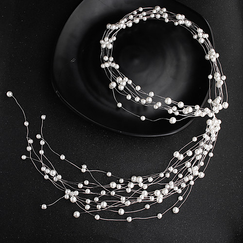 Pearl Headbands / Hair Accessory with Faux Pearl 1 Piece Wedding / Party / Evening Headpiece
Pearl Headbands / Hair Accessory with Faux Pearl 1 Piece Wedding / Party / Evening Headpiece