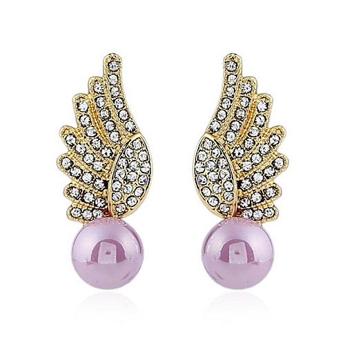 Women's Cubic Zirconia Classic Drop Earrings Earrings Angel Wings Stylish Jewelry Purple / Green / Blue For Party Daily 1 Pair
Women's Cubic Zirconia Classic Drop Earrings Earrings Angel Wings Stylish Jewelry Purple / Green / Blue For Party Daily 1 Pair