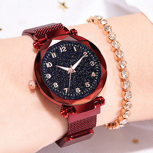 

Women's Quartz Watches Casual Fashion Black Blue Red Stainless Steel Chinese Quartz Red Purple Rose Gold Water Resistant / Waterproof Casual Watch Adorable 30 m 1 pc Analog One Year Battery Life
