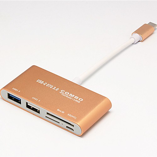 Unestech DSZD5115-T693G USB 3.0 Type C to USB 2.0 / USB 3.0 / SD Card / TF Card USB Hub 5 Ports with Card Reader(s) / OTG / Support Thunderbolt 3
Unestech DSZD5115-T693G USB 3.0 Type C to USB 2.0 / USB 3.0 / SD Card / TF Card USB Hub 5 Ports with Card Reader(s) / OTG / Support Thunderbolt 3