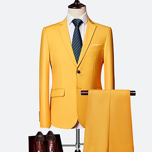 Men's Suits, Solid Colored Notch Lapel Polyester Wine / Light Blue / Royal Blue / Slim
Men's Suits, Solid Colored Notch Lapel Polyester Wine / Light Blue / Royal Blue / Slim