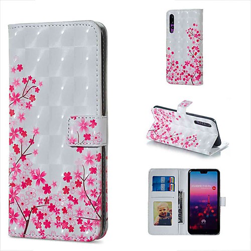 

Case For Huawei P20 lite / Huawei P30 Pro Wallet / Card Holder / with Stand Full Body Cases Flower Hard PU Leather for Huawei P20 Pro / Huawei P20 lite / Huawei P30
